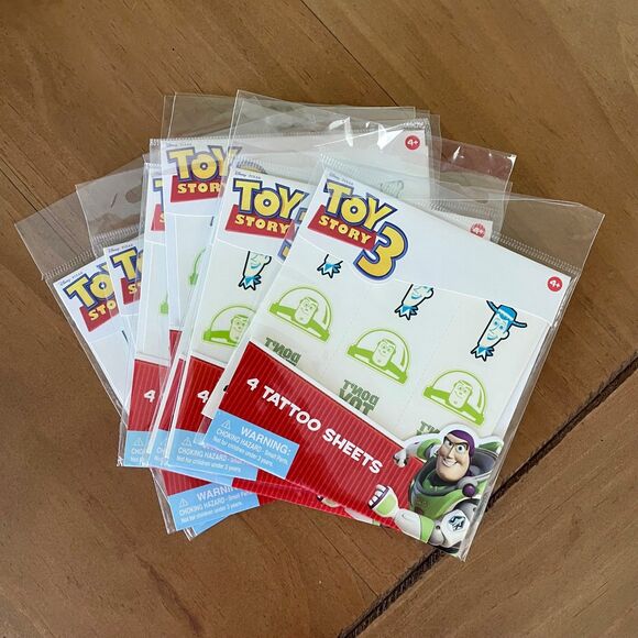 Toy Story 3 Temporary Tattoo Sheets Party Favors - Picture 1 of 1